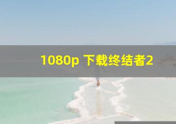 1080p 下载终结者2